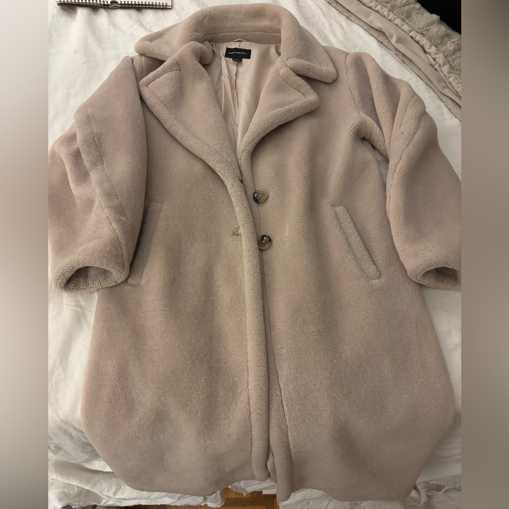 Something Navy for Nordstrom Faux Shearling Teddy Coat